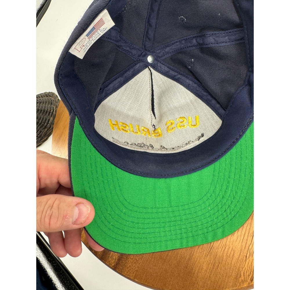 Winner USS Brush DD-745 Hat Mens OSFA Navy Blue Vintage Snapback Military Cap - Picture 5 of 12